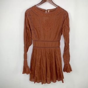 Free People Long Sleeve Boho Dress